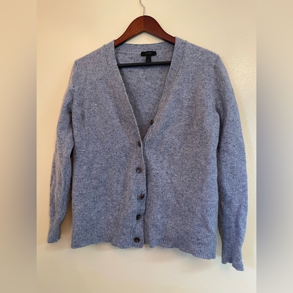 J. Crew V-Neck Cardigan Sweater Merino Wool Size S - Picture 1 of 9